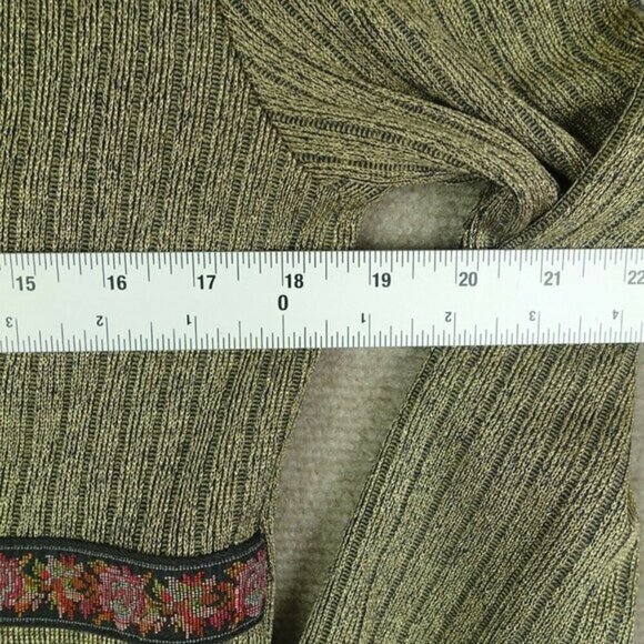 Dress Savvy Women 10 Petite Brown Stripe Two-Piece Tank And Cardigan Long Sleeve - Picture 5 of 6